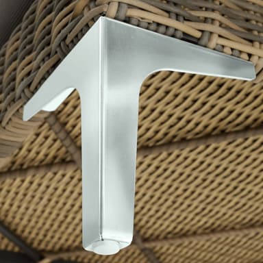 tectake Modulärt loungeset Villanova Aluminiumset 4 3-sits - Antracitgrå melerad