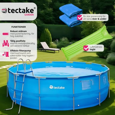 tectake Swimming Pool Merina - blå