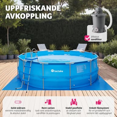 tectake Swimming Pool Merina - blå
