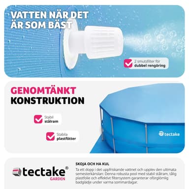 tectake Swimming Pool Merina - blå