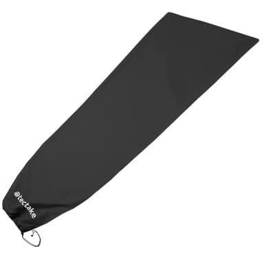 tectake Parasoll Silia 460x270cm med 3 vindskydd - grå
