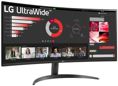 LG UltraWide 34WR50QK 34" välvd bildskärm