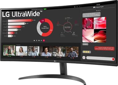 LG UltraWide 34WR50QK 34" välvd bildskärm