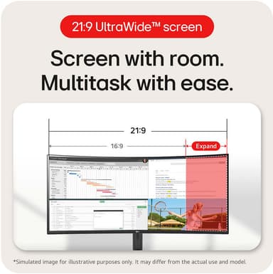 LG UltraWide 34WR50QK 34" välvd bildskärm