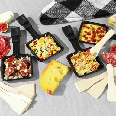 Petra 2-i-1 raclette och fondue 500004 (svart)