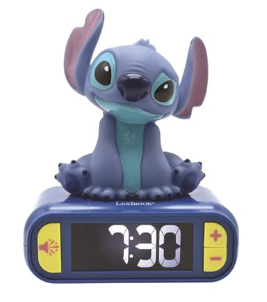 Disney Stitch Väckarklocka med nattljus och ljud