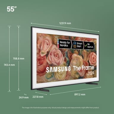 Samsung 55” The Frame LS03D 4K QLED Smart TV (2024)