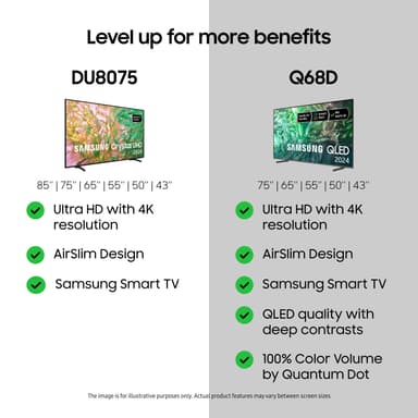 Samsung 43" DU8075 4K LED Smart TV (2024)