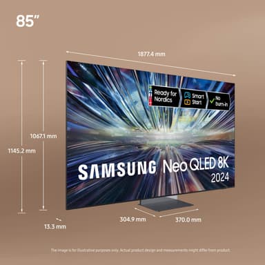 Samsung 85" QN900D 8K Neo QLED Mini LED Smart TV (2024)