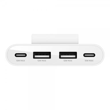 Belkin 4 port USB Power Extender 2xC 2xA 30W Vit