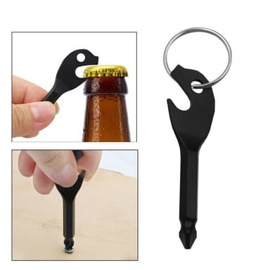Bärbar flasköppnare Key Design Mini Phillips skruvmejsel