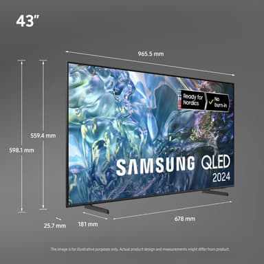Samsung 43" Q60D 4K QLED Smart TV (2024)