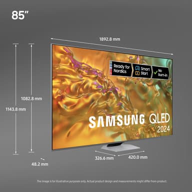 Samsung 85" Q80D 4K QLED Smart TV (2024)