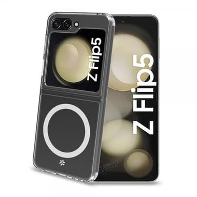 Celly Samsung Galaxy Z Flip 5 Skal GELSKINMAG MagSafe Transparent