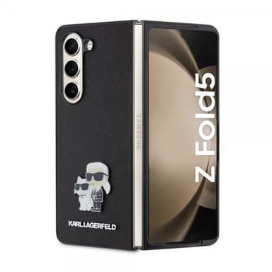 Karl Lagerfeld Samsung Galaxy Z Fold 5 Skal NFT Karl & Choupette Pin Saffiano Svart