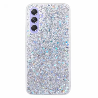 Nordic Covers Samsung Galaxy A34 5G Skal Sparkle Series Stardust Silver