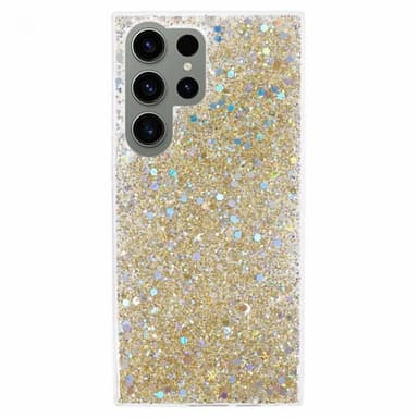 Nordic Covers Samsung Galaxy S23 Ultra Skal Sparkle Series Citrine Gold