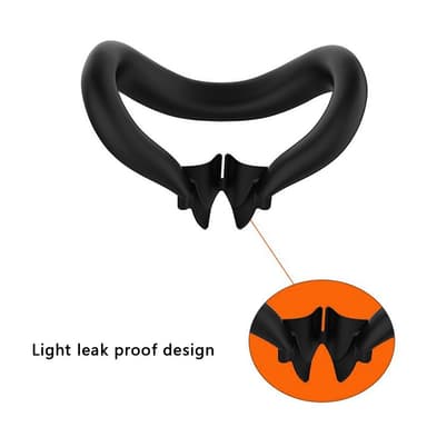 Meta Quest 3 VR Headset ansiktsmask linsskydd 2 rocker cap svart