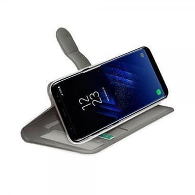 Celly Samsung Galaxy S8 Fodral Wally Wallet Case Vit