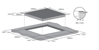 Epoq Induktionshäll EIH602B23N (60cm)
