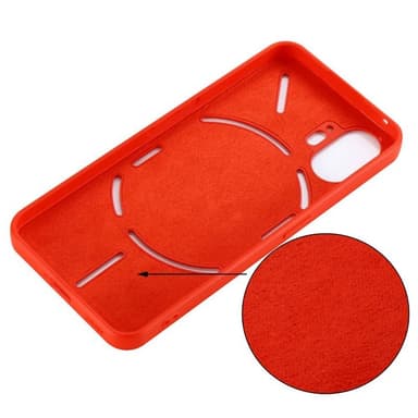 Liquid silikon skal Nothing Phone (2) - China Red