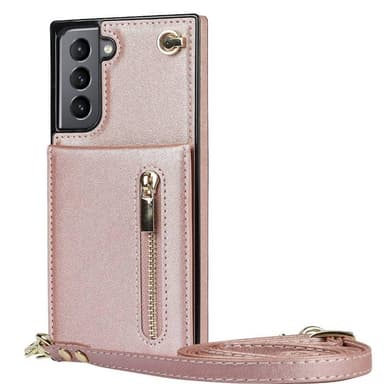 Zipper necklace case Samsung Galaxy S24 Plus - Rosè