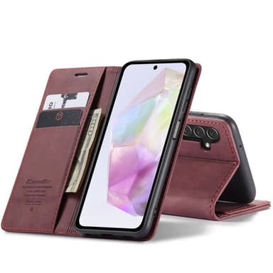 CaseMe FlipCase 013 Samsung Galaxy A35 - Vinröd