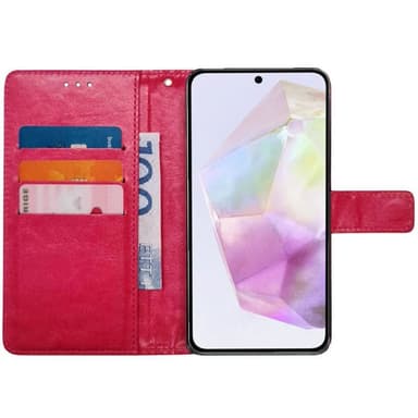 Plånboksfodral 3-kort Samsung Galaxy A35 - Rosa