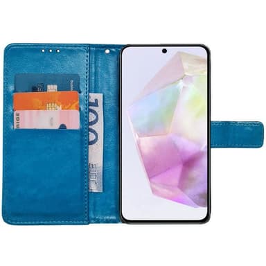 Plånboksfodral 3-kort Samsung Galaxy A35 - Ljusblå