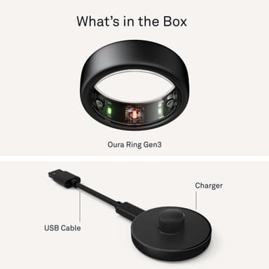 Oura Ring Gen3 Horizon smartring storlek 6 (Stealth)
