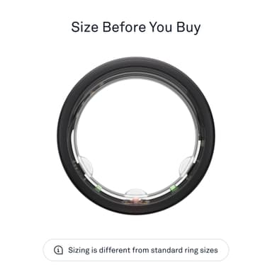 Oura Ring Gen3 Horizon smartring storlek 9 (Stealth)
