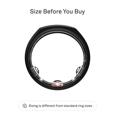 Oura-ring Gen3 Heritage smartring storlek 7 (svart)