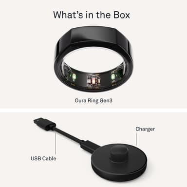 Oura-ring Gen3 Heritage smartring storlek 7 (svart)