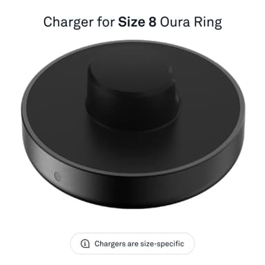 Oura Ring Gen3 laddare (storlek 8)