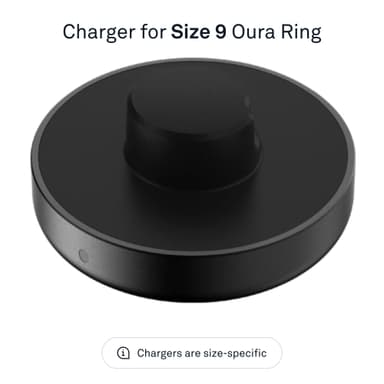 Oura Ring Gen3 laddare (storlek 9)