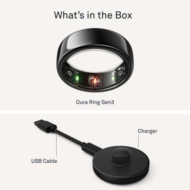 Oura Ring Gen3 Horizon smartring storlek 6 (svart)