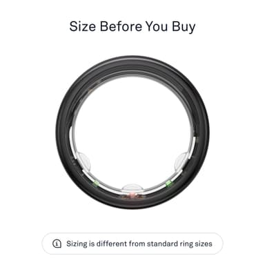 Oura Ring Gen3 Horizon smartring storlek 6 (svart)