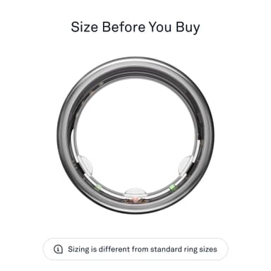 Oura Ring Gen3 Horizon smartring storlek 6 (titan)