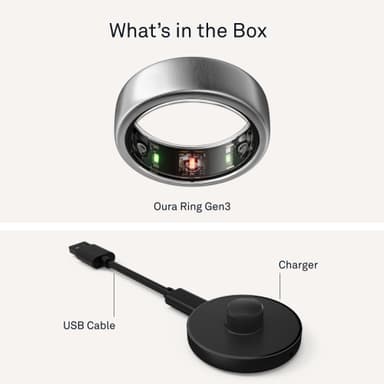 Oura Ring Gen3 Horizon smartring storlek 6 (titan)