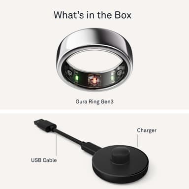 Oura Ring Gen3 Horizon smartring storlek 6 (Silver)