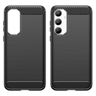 Samsung Galaxy A35 Karbon fiber Texture Skal - Svart