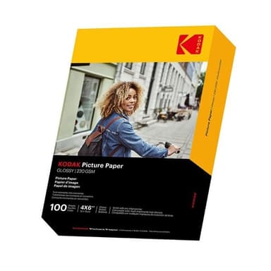 Kodak Fotopapper 10x15cm Blankt  230g/m² 100 Ark