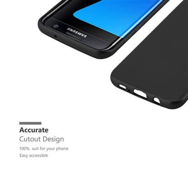 Skal Samsung Galaxy S7 EDGE Fodral Case (Svart)
