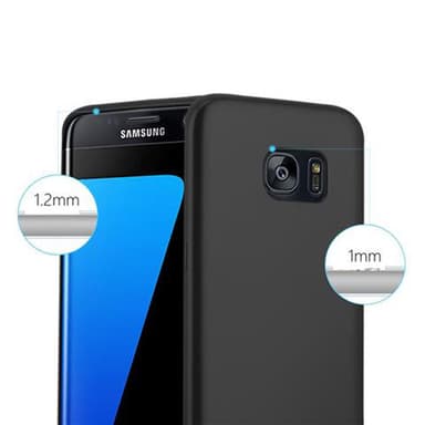 Skal Samsung Galaxy S7 EDGE Fodral Case (Svart)