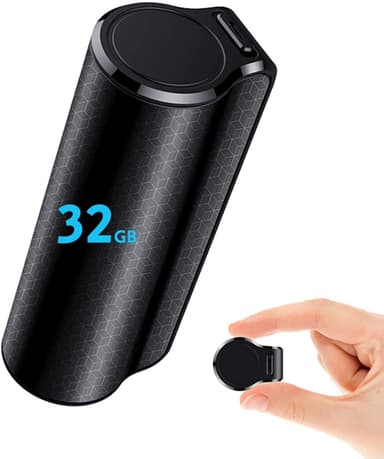 Digital röstinspelare diktafon 32 GB Svart