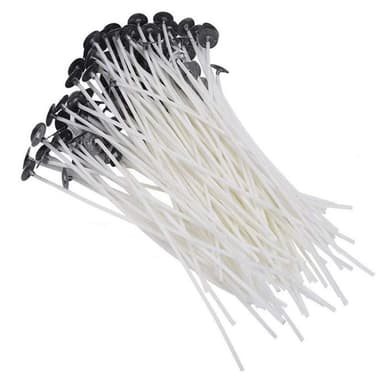Ljusvekar (15 cm) 100-pack med hållare Vit