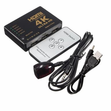 HDMI Switch 5x1 med fjärrkontroll