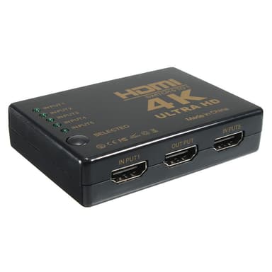 HDMI Switch 5x1 med fjärrkontroll
