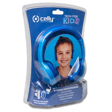 KidsBeat Hörlurar max 85dB Blå