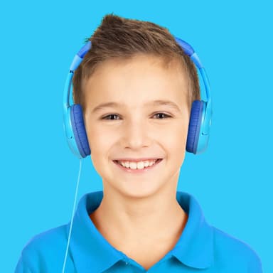 KidsBeat Hörlurar max 85dB Blå